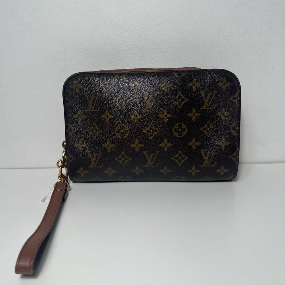 Louis Vuitton LV Orsay Monogram Logo Leather Clutch Wristlet Handbag Purse - Picture 5 of 16